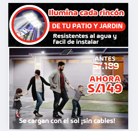 LAMPARAS SOLARES MULTIFUNCION